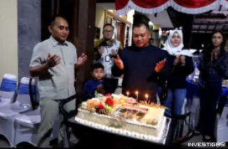 Foto Kejutan Datang Dari Komandan Kodim di Hari Ulang Tahun Kapolres Rembang