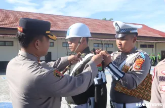Foto Polres Lampung Selatan Gelar Apel Pasukan Operasi Zebra Krakatau 2025