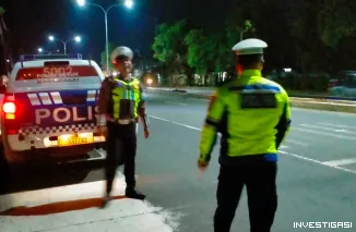 Foto Satlantas Polresta Pati Intensifkan Patroli Cegah Kecelakaan di Titik Pekerjaan Jalan Pati--Kudus