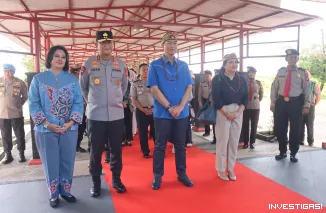 Foto Bersama Pejabat Utama, Kapolda Kalteng Sambut Kedatangan Wakapolda Baru Brigjen Yosi Muhamartha
