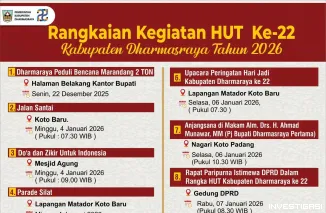 Foto Jalan Santai Berhadiah Motor hingga Muhasabah Bersama Haddan Alwi, Inilah Rangkaian Lengkap HUT ke - 22 Dharmasraya