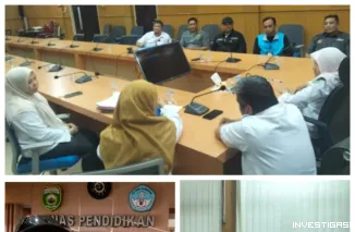 Foto Ketua DPW FRIC Sumsel dan Jajaran, Audensi Dinas Pendidikan Sumsel Terkait Kasus Pemutusan sekolah Siswi SMAN 1 Ranau Selatan