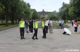 Foto Polresta Magelang Intensifkan Patroli Kamtibmas di Kawasan Wisata Candi Borobudur Saat Libur Tahun Baru
