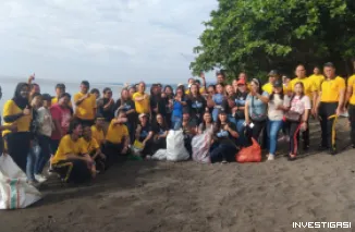 Foto Kapolres Bitung Pimpin kegiatan Bersih Pantai Tanjung Ria, Implementasi Gerakan Indonesia Asri