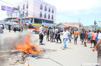Foto Polda Papua Barat Amankan Aksi Premanisme di Perempatan Sanggeng