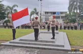 Foto Polres Bitung Gelar Upacara Hari Kesadaran Nasional 2026, Kapolres Tekankan Integritas dan Pelayanan Humanis