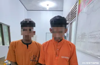 Foto Polsek Kampar Ungkap Kasus Pencurian, Dua Pelaku Diamankan dan Barang Bukti Disita