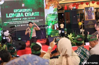 Foto Puncak Ekshibisi Lomba Orasi Green Policing Polda Riau Tahun 2026