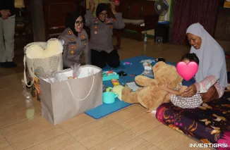Foto Sentuhan Kemanusiaan Kapolres Sragen: AKBP Dewiana Hadir Pulihkan Trauma Anak Korban Penganiayaan