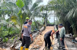 Foto Jembatan Merah Putih Presisi di Temiang Hampir Rampung, Wujud Kepedulian Polri untuk Akses Masyarakat