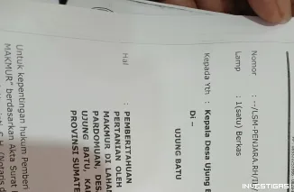 Foto LSM PENJARA layangkan surat pemberitahuan