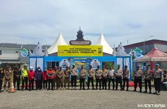 Foto Pantau Pospam Batavia, Wakapolresta Tangerang Minta Anggota Humanis Layani Pemudik