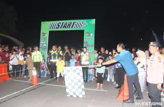 Foto Polres Bengkalis Gelar Balap Lari Ramadhan, Cara Humanis Cegah Balap Liar
