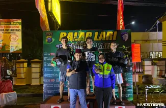 Foto Polres Bengkalis Gelar Balap Lari Ramadhan di Jalan Pertanian, Upaya Preventif Cegah Balap Liar