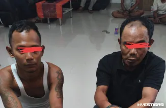 Foto Polsek Mandau Kembangkan Kasus Sabu, Dua Orang Lagi Diamankan di Rumah DPO