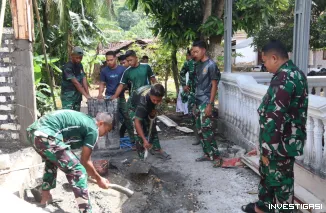Foto Progres TMMD 127 Lampaui 50 Persen, Dansatgas Targetkan Selesai Sebelum Penutupan
