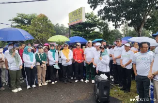 Bupati Ela Lepas Jalan Sehat HUT ke-27 Lampung Timur