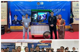 Lapas Kalianda Gelar Tasyakuran HBP ke-62, Serahkan Bantuan Gerobak UMKM untuk Keluarga WBP