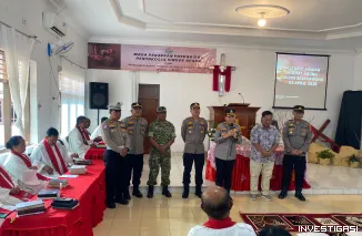 Foto Pengamanan Jumat Agung, Polres Lampung Timur Pastikan Ibadah Berjalan Aman dan Kondusif
