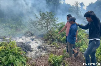 Foto Polres Bengkalis Gerak Cepat, Pelaku Karhutla Diamankan