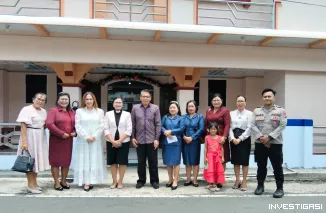 Foto Ratusan Personel Polres Bitung Amankan Ibadah Paskah, Wujud Sinergi dan Pelayanan untuk Masyarakat