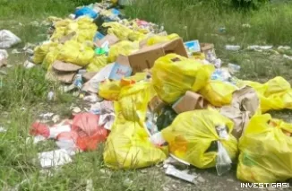 Diduga Limbah Medis Berserakan di Belakang RSUD Sofifi, Warga Khawatir Ancam Kesehatan dan Lingkungan