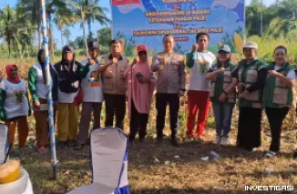 Kapolres Bitung Bersama Wali Kota dan Kajari Ikuti Panen Raya Jagung Serentak, Perkuat Komitmen Swasembada Pangan 2026