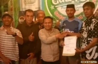 Pengembalian Formulir Pendaftaran Ketum PERCASI Kabupaten Gorontalo, Yunus Dunggio Diantar Mayoritas Ketua Club