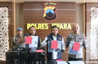 Polres Jepara Berhasil Ungkap Kasus Pencurian Baterai Lithium di Tower Pakis Aji