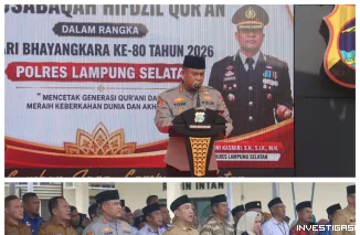 Polres Lampung Selatan Gelar MHQ Sambut Hari Bhayangkara ke-80