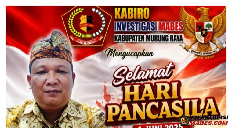 Kabiro Investigasi Mabes Murung Raya Ucapkan Selamat Hari Lahir Pancasila, Ajak Amalkan Nilai Pancasila dalam Pemberantasan Korupsi