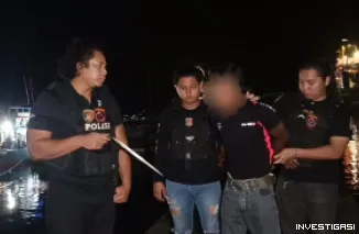 Patroli Cipta Kondisi, Team Tarsius Polres Bitung Amankan Pria Pembawa Pisau Badik di Aertembaga