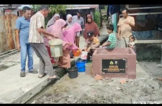 Polres Bengkalis Bangun Sumur Bor, Warga Parit Bangkong Rasakan Manfaat Air Bersih di Momen Hari Bhayangkara ke-80
