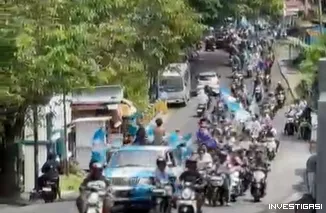 Ribuan Fans Argentina Pawai Keliling Kota Ternate Rayakan Kemenangan 3-0 atas Aljazair