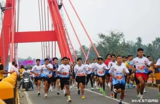 Ribuan Masyarakat Semarakkan Dharmasraya Road to Police Women Run 2026