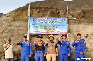 Sat Polairud Polres Lampung Selatan Patroli Gunung Anak Krakatau, Wisatawan Diimbau Tidak Mendekat