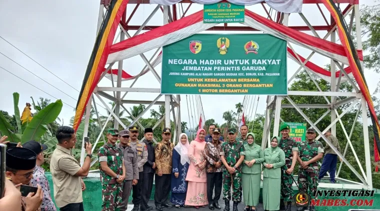 Jembatan Equator Ganggo Mudiak Resmi Diresmikan, Akses Masyarakat Bonjol Kini Semakin Lancar