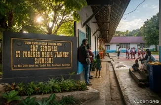 Babak Baru Seleksi Akademik Dimulai, Calon Siswa Baru Ikuti Tes Masuk SMP Seminari St. Yohanes Maria Vianney Saumlaki