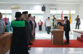 Berbasis Manajemen Talenta, Bupati Tanah Datar Lantik Enam Pejabat Manajerial