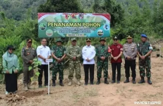 Hijaukan Nagari, TMMD/N ke-129 Awali Kegiatan dengan Penanaman Pohon