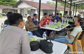 Kapolsek Mandau Jamu Puluhan Wartawan Kota Duri