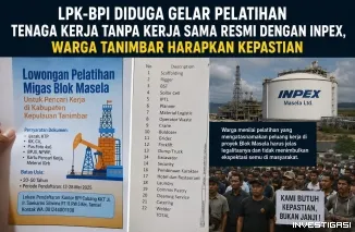 LPK-BPI Diduga Gelar Pelatihan Tenaga Kerja Tanpa Kerja Sama Resmi dengan INPEX, Warga Tanimbar Harapkan Kepastian