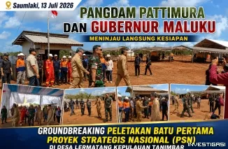 Pangdam Pattimura dan Gubernur Maluku Tinjau Kesiapan Groundbreaking Proyek Strategis Nasional di Desa Lermatang