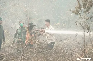 Peninjauan Terhadap Kebakaran Hutan Dan Lahan Yang Terjadi di Jalan Tegar Kelurahan Pematang Pudu