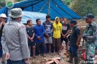Pertambangan Emas Tanpa Izin di Molamahu Dipaksa Berhenti Oleh Warga dan Polisi