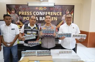 Polda Banten Ungkap Peredaran Rokok Tanpa Pita Cukai, Amankan 89 Bal Rokok Ilegal