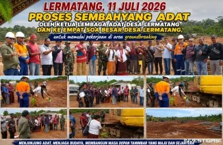 Prosesi Sembahyang Adat Dipimpin Ketua Lembaga Adat dan Empat Soa Besar Desa Lermatang Tandai Dimulainya Pekerjaan di Area Groundbreaking PSN Blok Masela