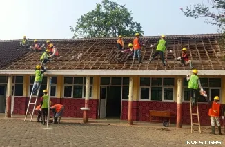 Bantuan Revitalisasi SDN pamatutan kecamatan bojonggenteng warga sangat antusias