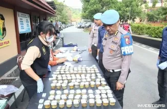 Kapolres Kukar Dampingi ,Gaktibplin Bidpropam dan Pusdokkes Polri