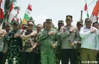 Kapolres Kukar Hadiri Kegiatan Launching dan Peresmian Pembangunan Jembatan serta Sumber Air Bersih Secara Virtual di Desa Jembayan